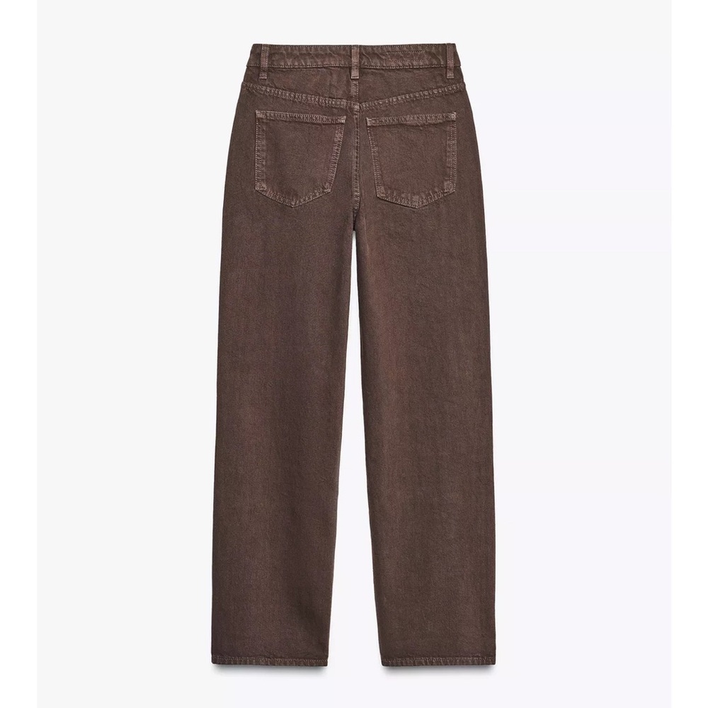 Mom Fit High Waist Brown Jeans - Picture 6 of 7